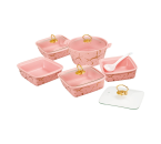 SM89 Pink Prasmanan Ivana dengan Motif Marmer